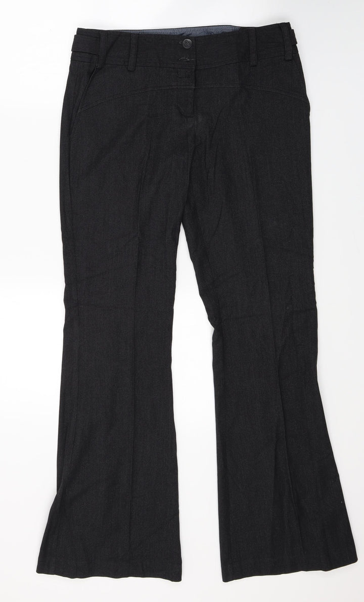 New Look Womens Black Trousers Size 12 L29 in
