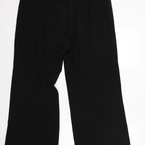 M&Co Womens Black   Trousers  Size 18 L28 in