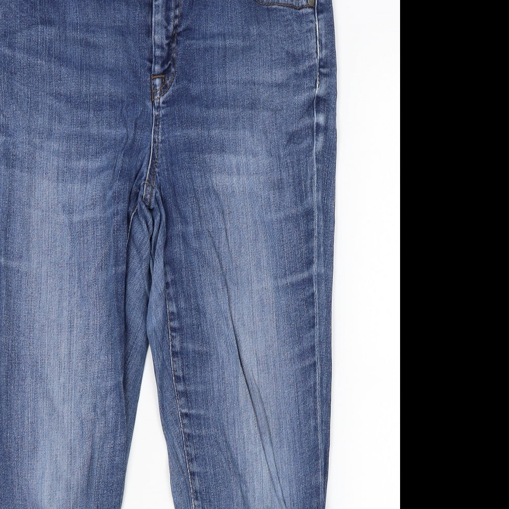 White Stuff Womens Blue  Denim Cropped Jeans Size 12 L21 in