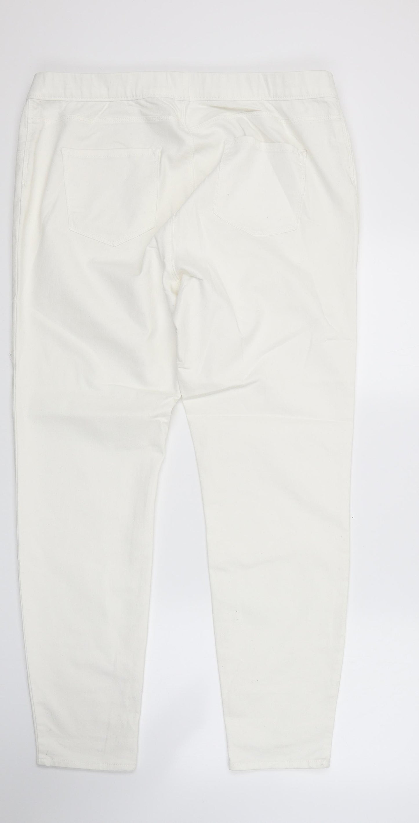 George Womens White  Denim Jegging Jeans Size 18 L29 in