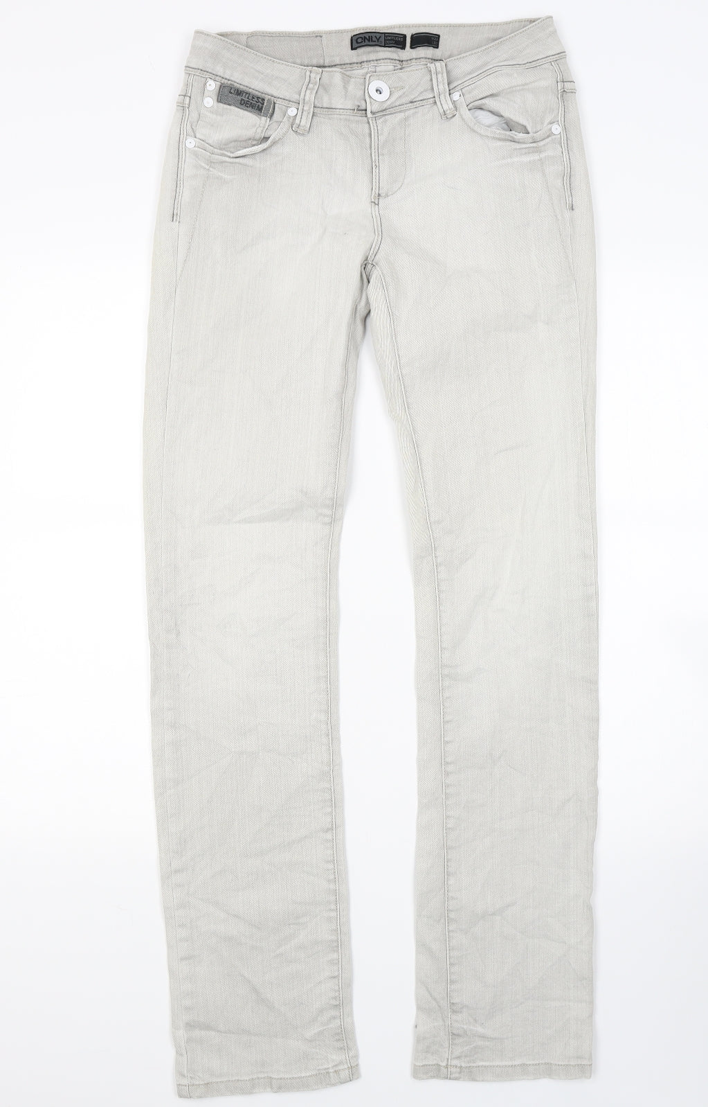 Only Womens Beige  Denim Straight Jeans Size 28 in L32 in