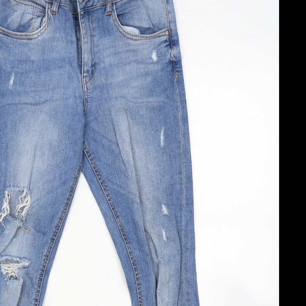 Primark Womens Blue  Denim Skinny Jeans Size 12 L26 in