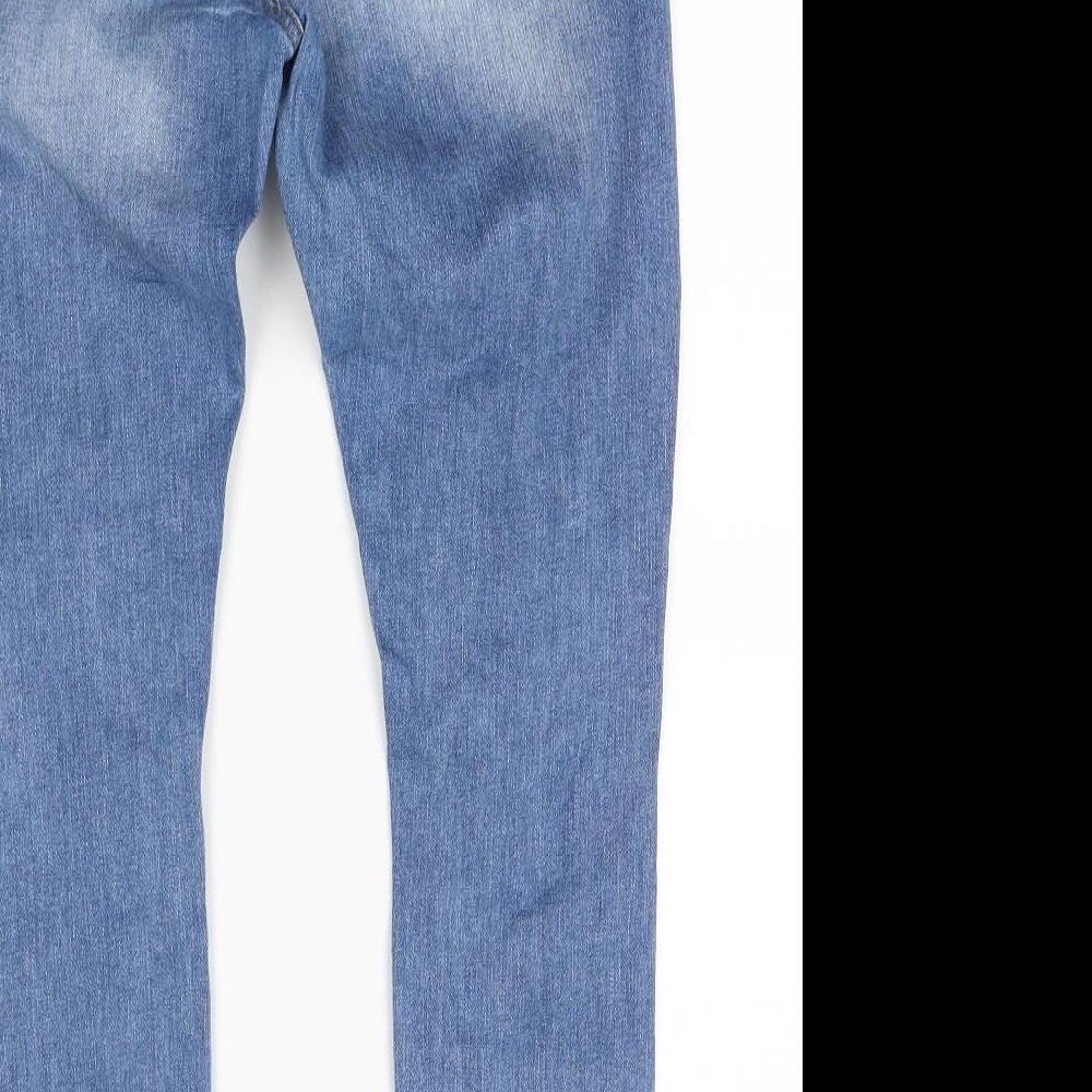 Primark Womens Blue  Denim Skinny Jeans Size 12 L26 in