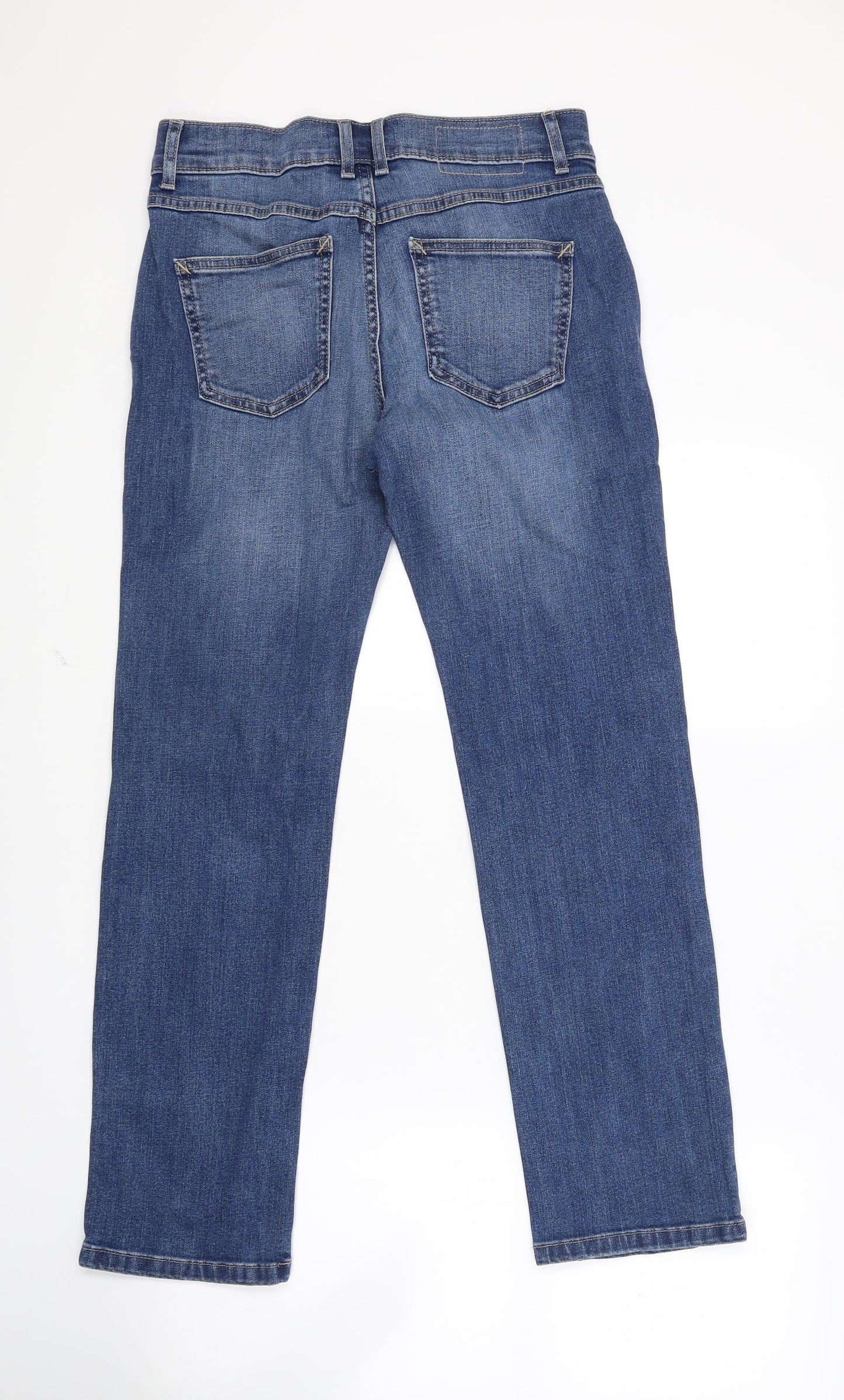 Marks and Spencer Womens Blue  Denim Straight Jeans Size 10 L26 in