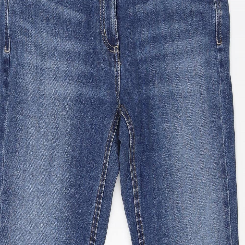 Marks and Spencer Womens Blue  Denim Straight Jeans Size 10 L26 in