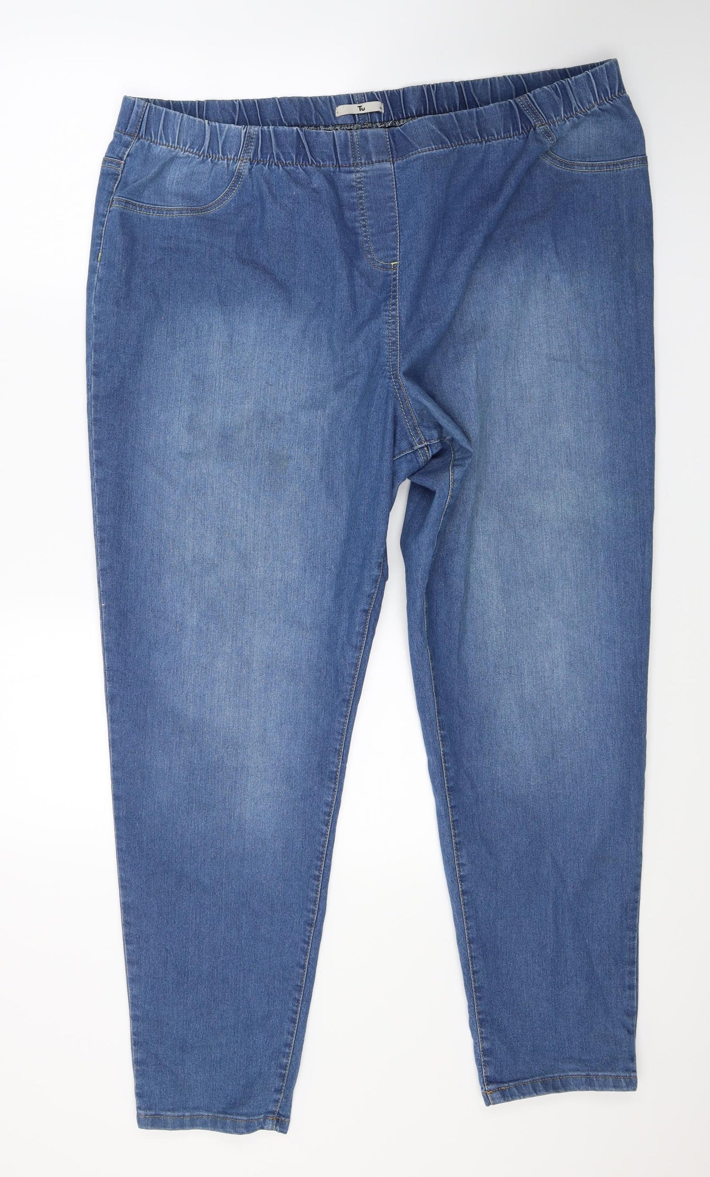 TU Womens Blue  Denim Jegging Jeans Size 24 L27 in