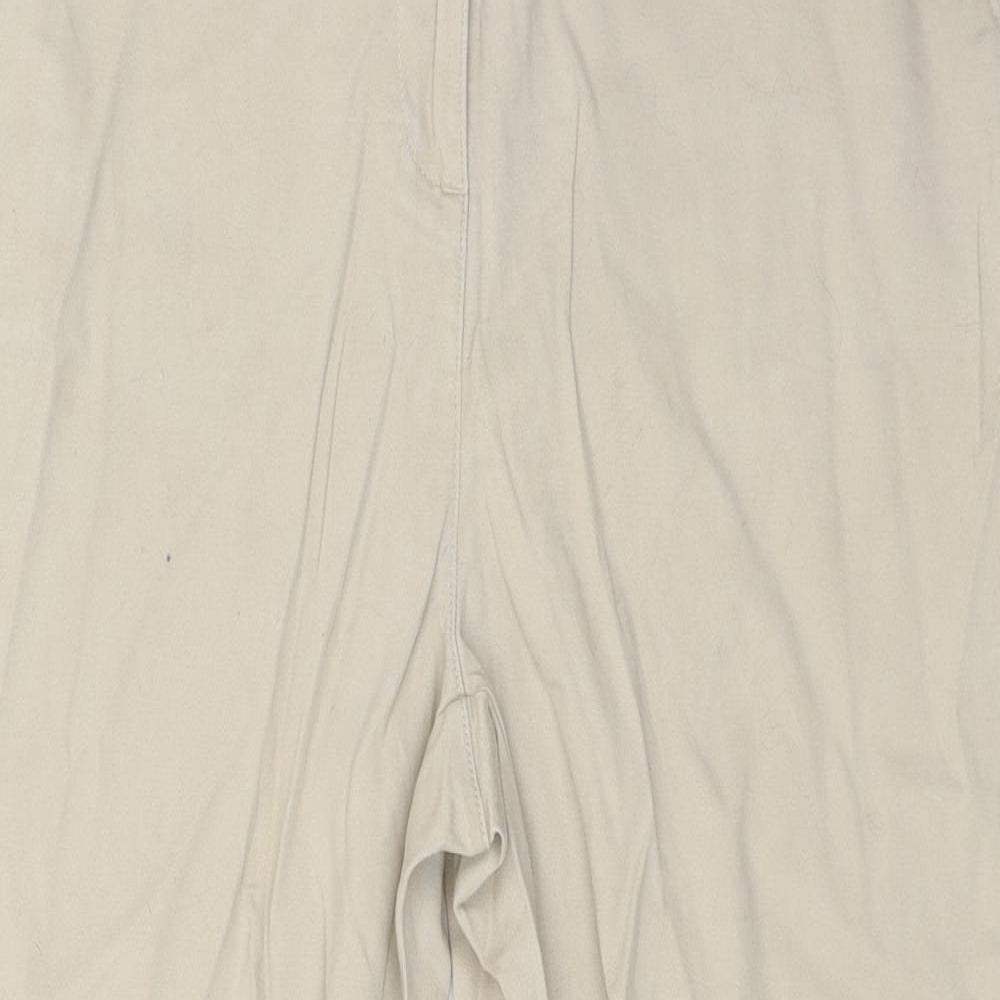 Peacocks Womens Beige   Chino Trousers Size 16 L23 in