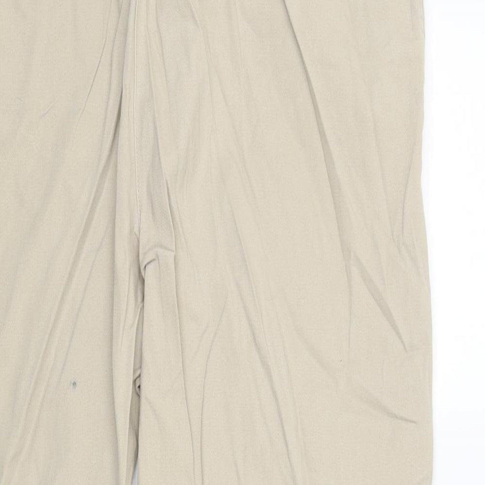 Peacocks Womens Beige   Chino Trousers Size 16 L23 in