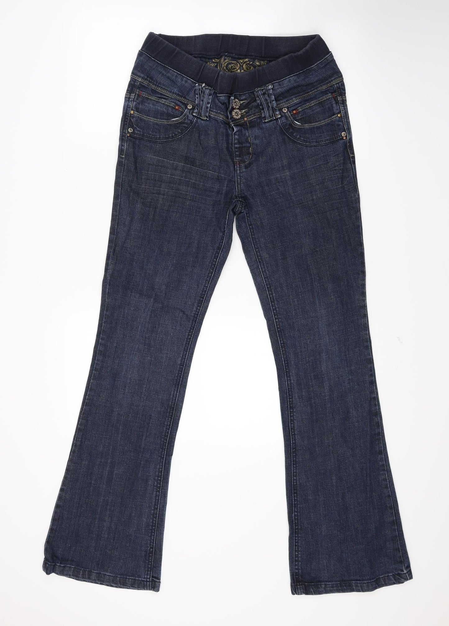 New Look Womens Blue  Denim Bootcut Jeans Size 10 L29 in