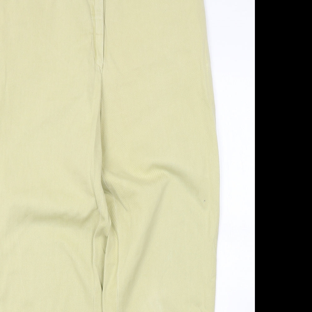 Viyella Womens Yellow  Denim Straight Jeans Size 12 L27 in