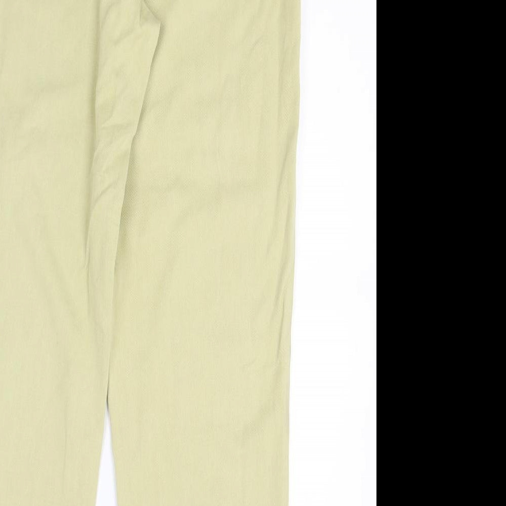 Viyella Womens Yellow  Denim Straight Jeans Size 12 L27 in