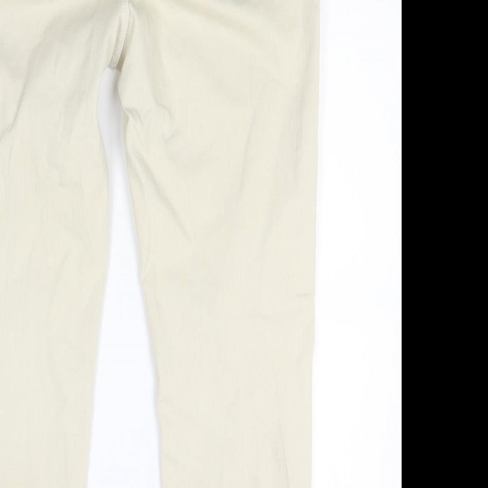 Marks and Spencer Womens Beige  Denim Straight Jeans Size 14 L24 in