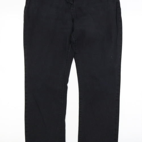 M&Co Womens Black  Denim Skinny Jeans Size 12 L20 in