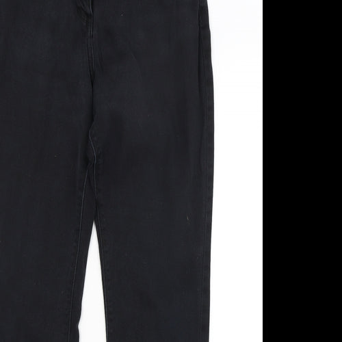 M&Co Womens Black  Denim Skinny Jeans Size 12 L20 in