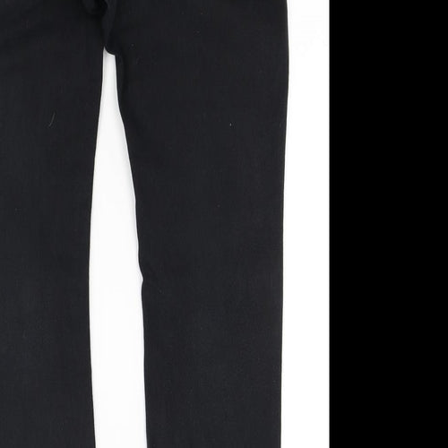 M&Co Womens Black  Denim Skinny Jeans Size 12 L20 in
