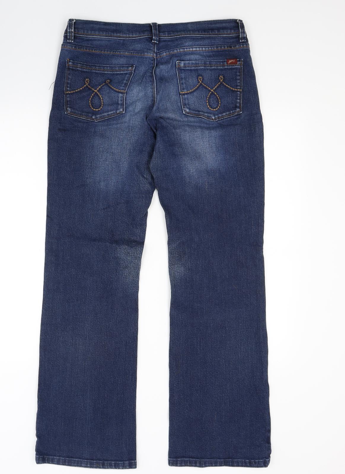 Scarlett Womens Blue  Denim Bootcut Jeans Size 12 L29 in