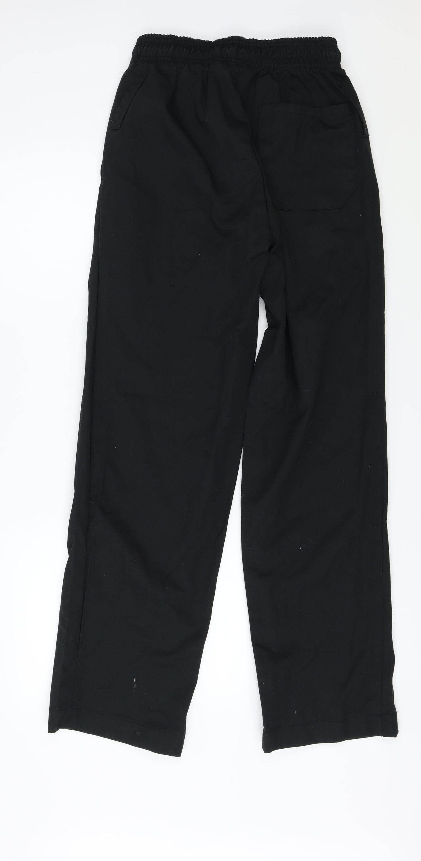 WHITES chefs clothing Mens Black   Trousers  Size S L32 in