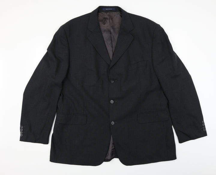 British Tailor Mens Grey Jacket Blazer Size L