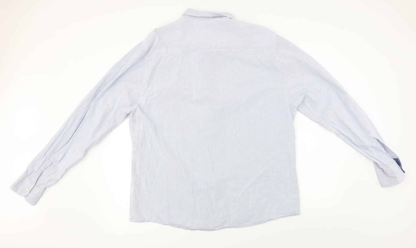 Easy  Womens Blue   Basic Button-Up Size XL