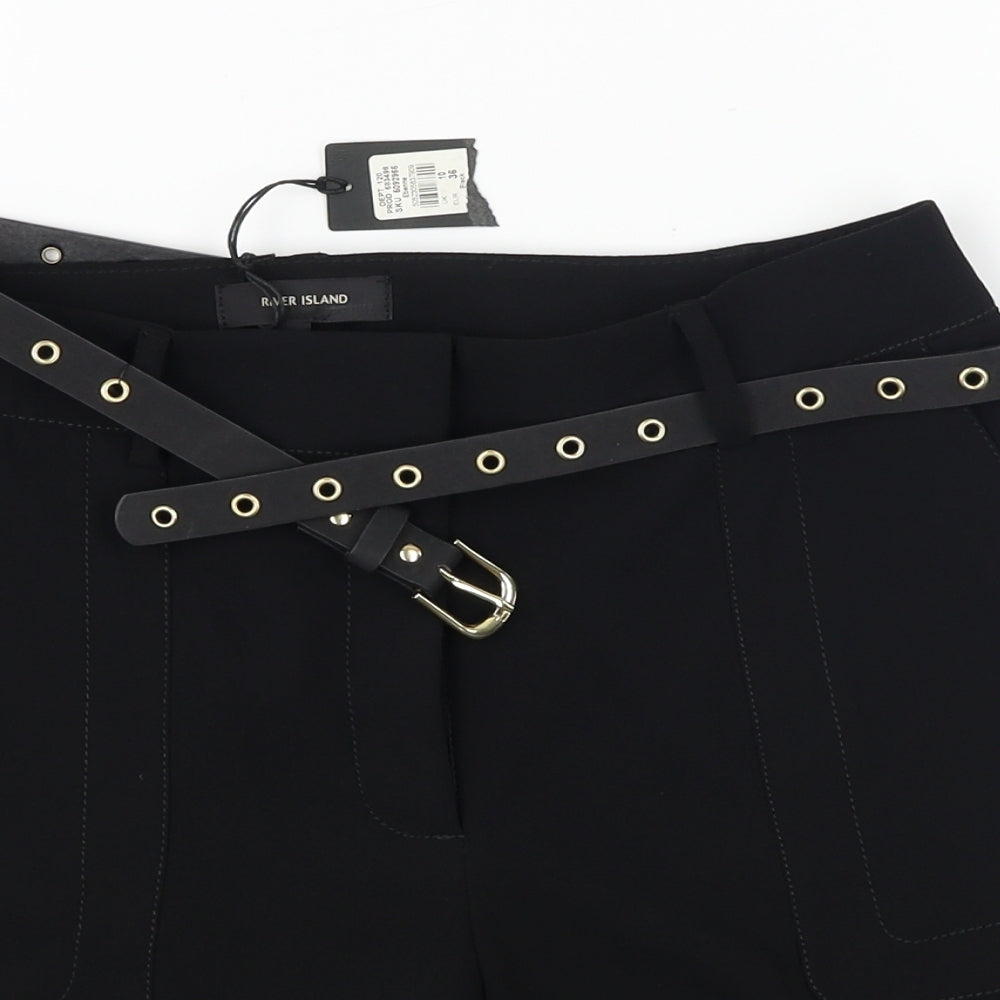 river island  Womens Black   Chino Shorts Size 10