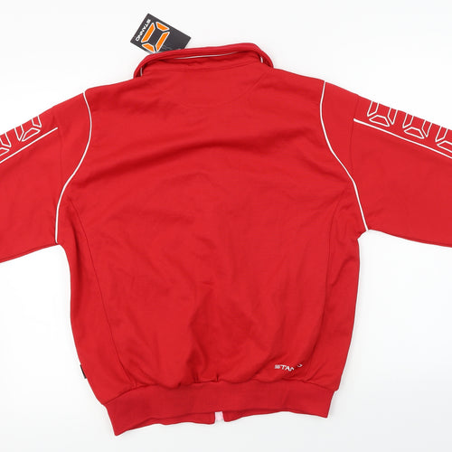 Stanno.com  Mens Red   Full Zip Jumper Size S