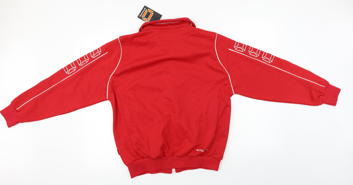 Stanno.com  Mens Red   Full Zip Jumper Size S