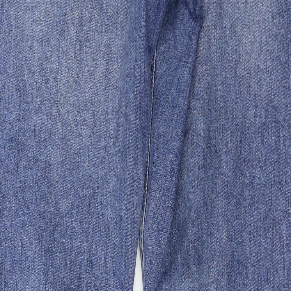 Denim & Co. Womens Blue Floral  Skinny Jeans Size 12 L26 in