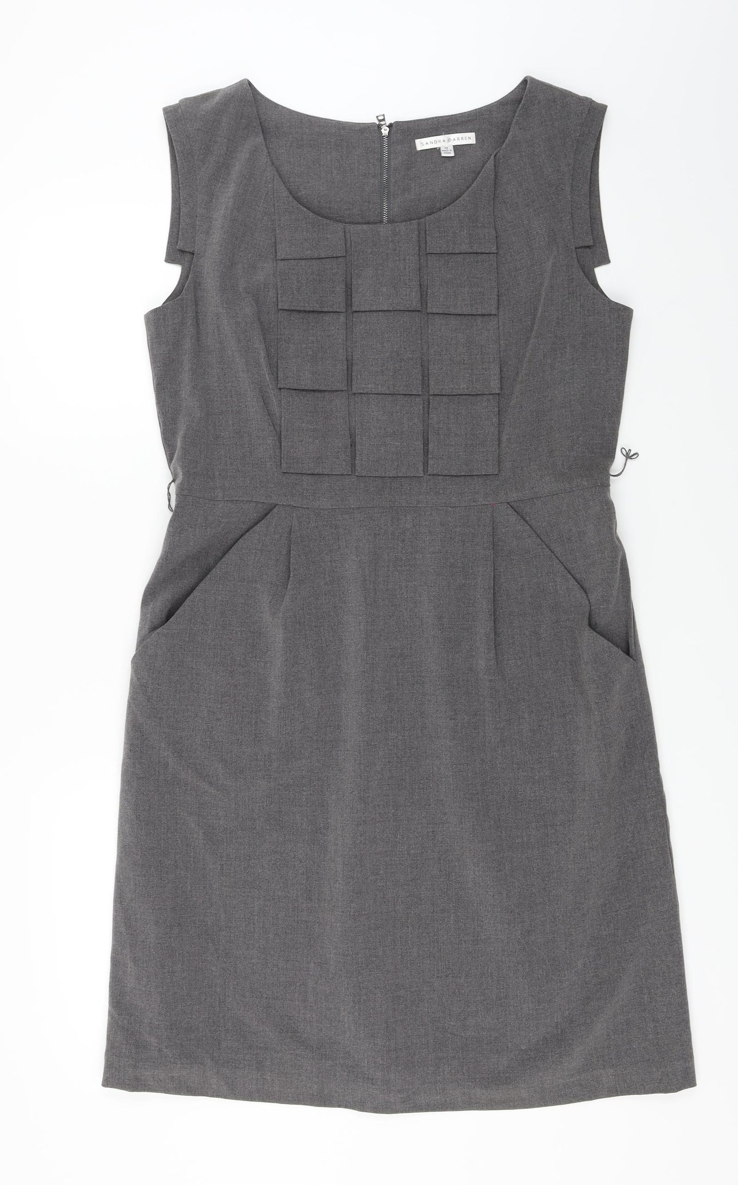 Sandra Darren  Womens Grey   A-Line  Size 12