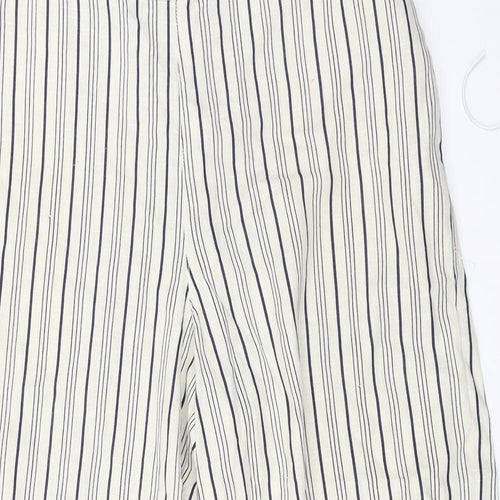 Atmosphere  Womens Ivory Striped  Trousers  Size 12 L21 in