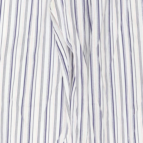 New Look  Womens White Striped  Trousers  Size 24 in L22 in