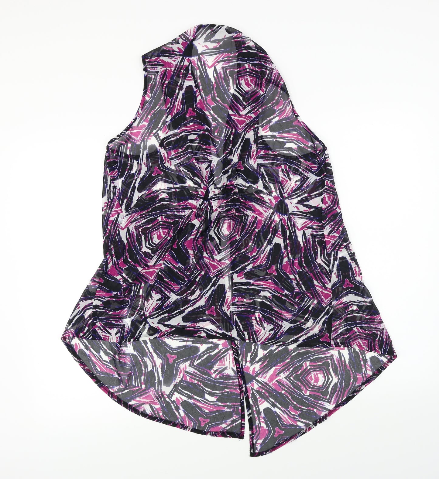 George  Womens Black Floral  Cardigan Jumper Size 14
