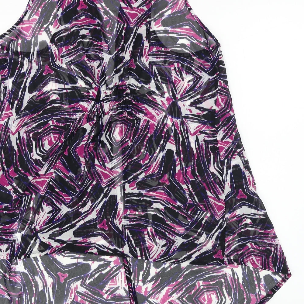 George  Womens Black Floral  Cardigan Jumper Size 14