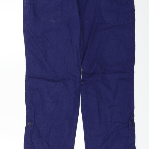EVIE   Womens Blue   Trousers  Size 34 in L27 in