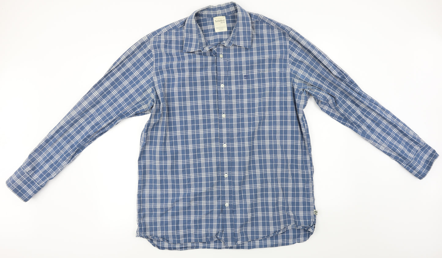 Timberland  Mens Blue Check   Button-Up Size XL