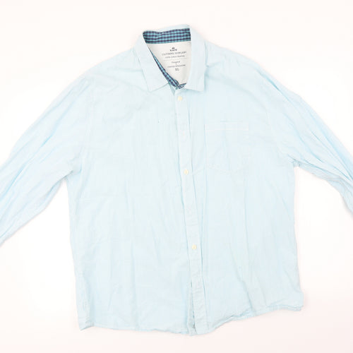 Easy  Mens Blue Striped   Button-Up Size XL