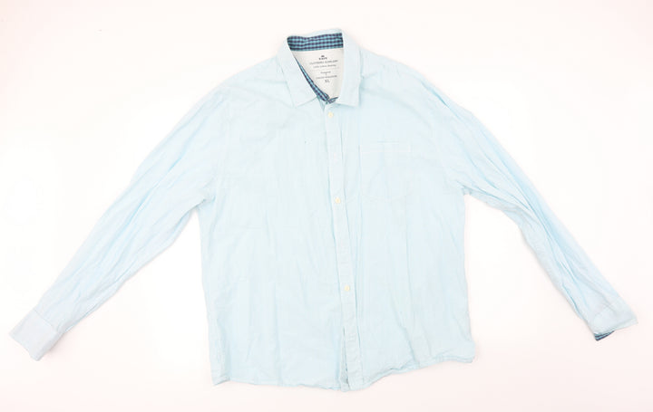 Easy  Mens Blue Striped   Button-Up Size XL