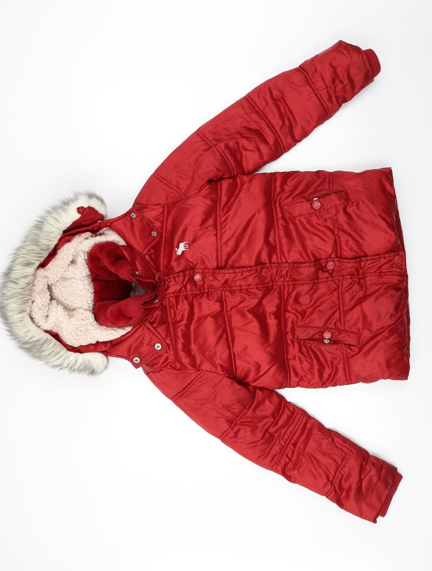Abercrombie & Fitch  Girls Red   Jacket Coat Size 10-11 Years