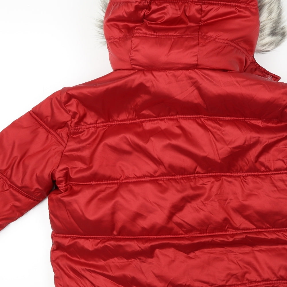 Abercrombie & Fitch  Girls Red   Jacket Coat Size 10-11 Years