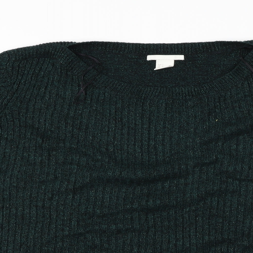 H&M  Womens Green   Pullover Jumper Size L