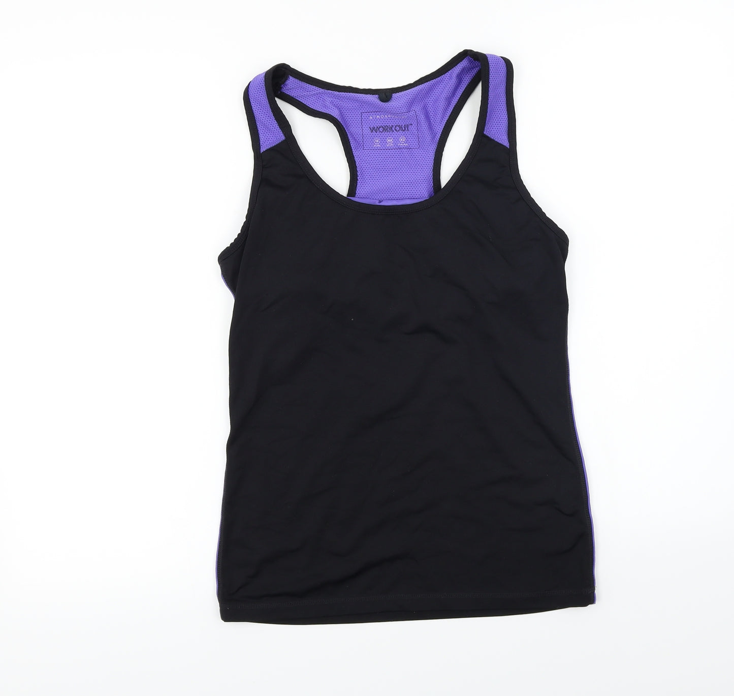 WORKOUT  Womens Black   Basic T-Shirt Size 16