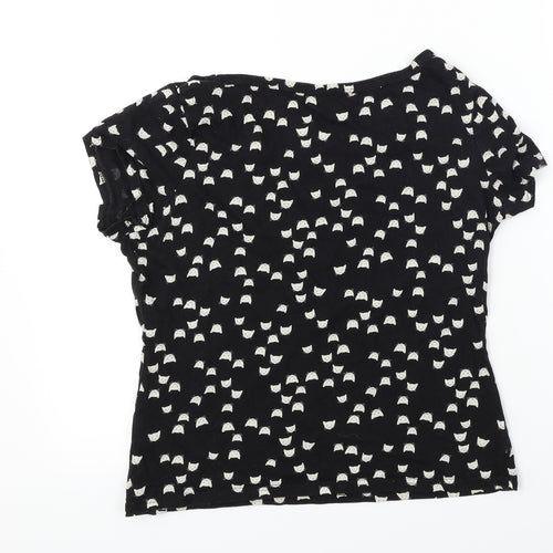 George  Womens Black   Basic T-Shirt Size 8