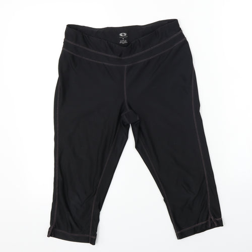 authentic works  Womens Black   Cropped Leggings Size S