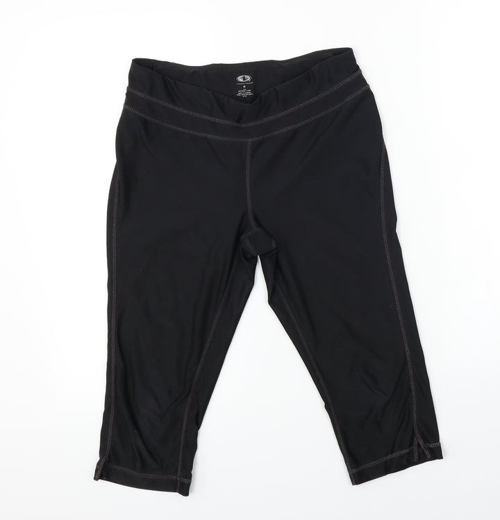 authentic works  Womens Black   Cropped Leggings Size S