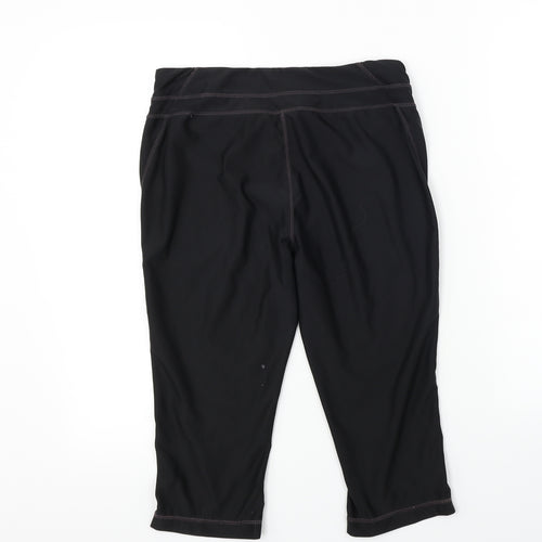 authentic works  Womens Black   Cropped Leggings Size S