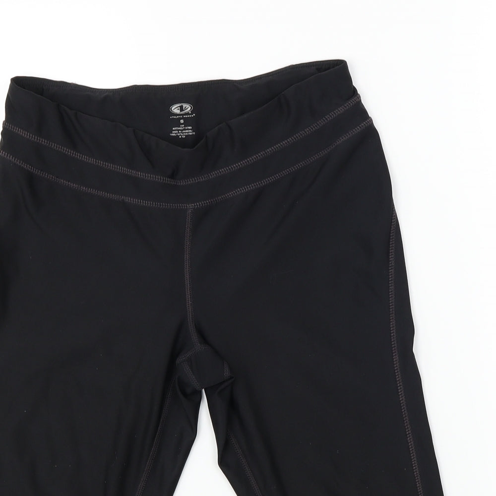 authentic works  Womens Black   Cropped Leggings Size S