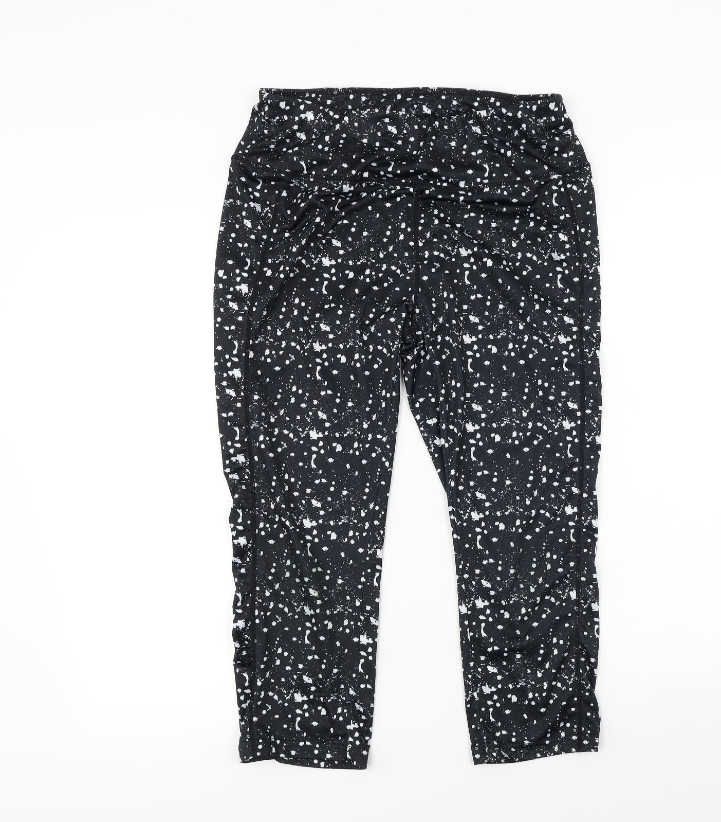 Matalan  Womens Black   Cropped Leggings Size M L20 in