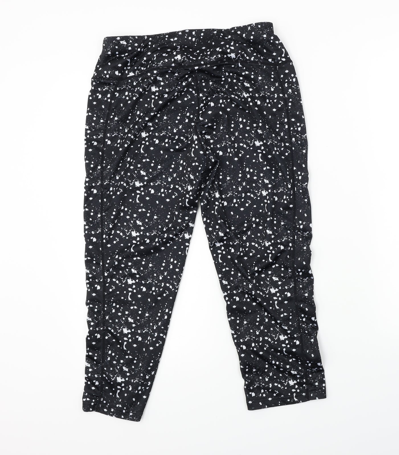 Matalan  Womens Black   Cropped Leggings Size M L20 in