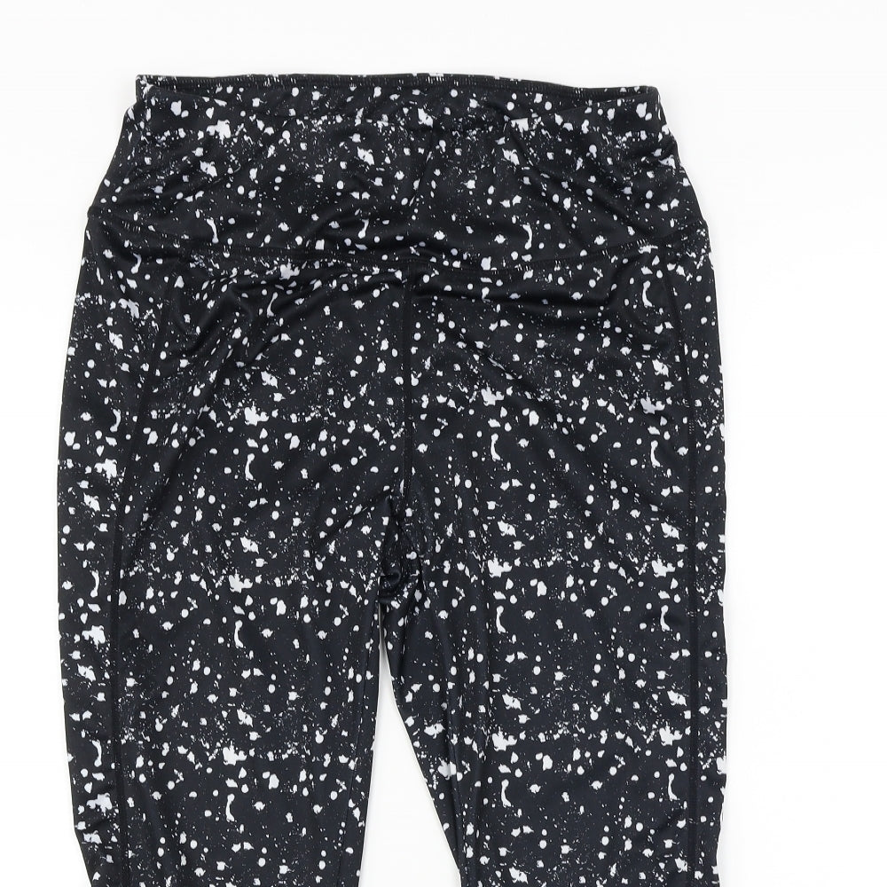 Matalan  Womens Black   Cropped Leggings Size M L20 in
