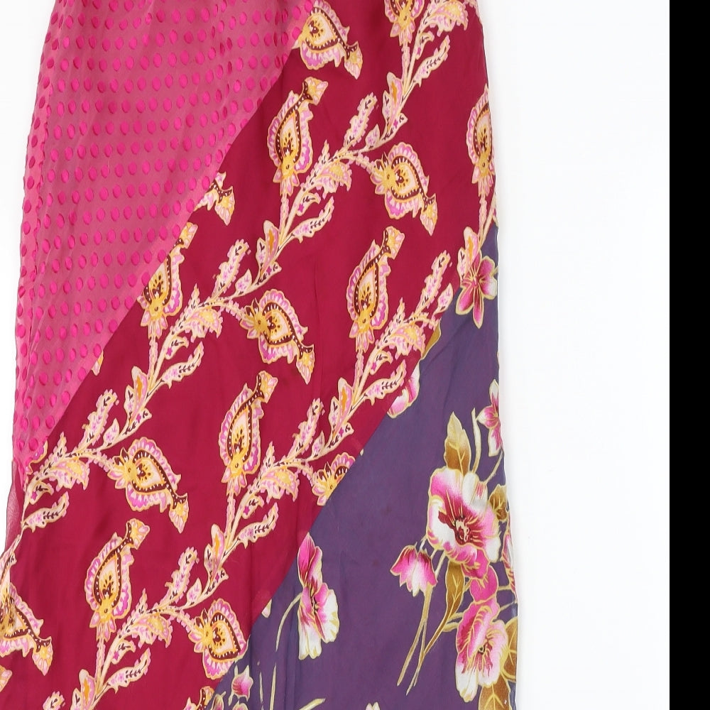 Monsoon  Womens Red Floral  Bandage Skirt Size 10