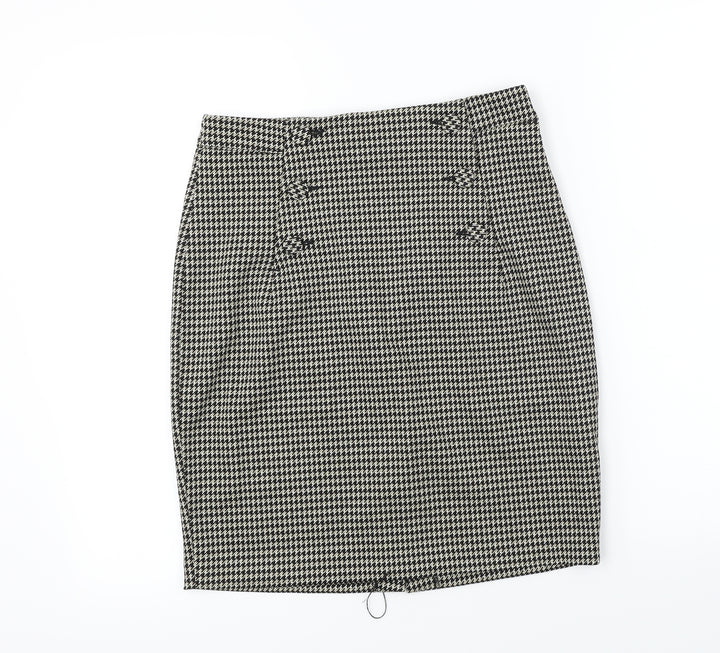 H&M Womens Beige A-Line Skirt Size 8
